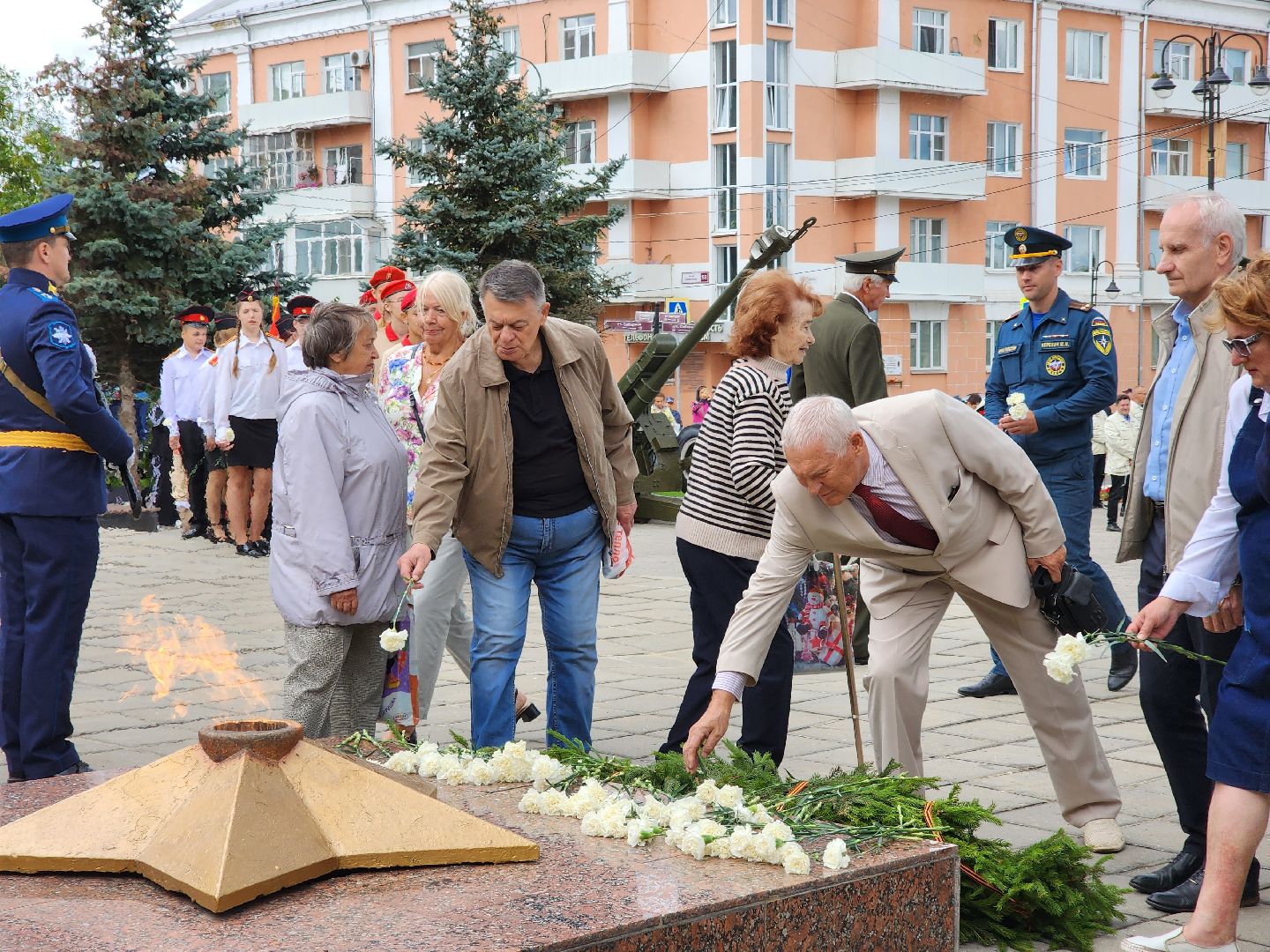 ногинск, митинг, жители, общество, день военно-воздушных сил, память, вечный огонь, ветеран,