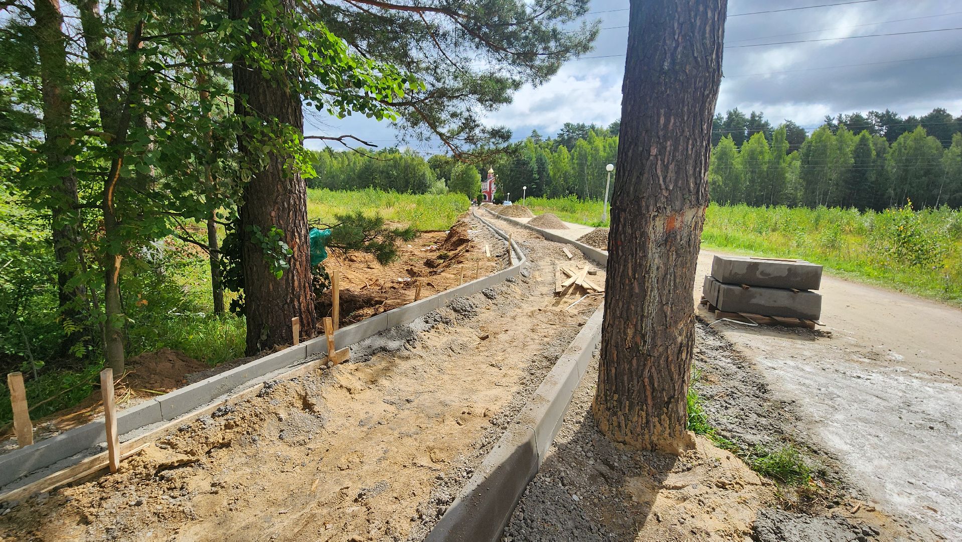 Храм, Дорога, Пешеходная дорога, Протвино, благоустойство,