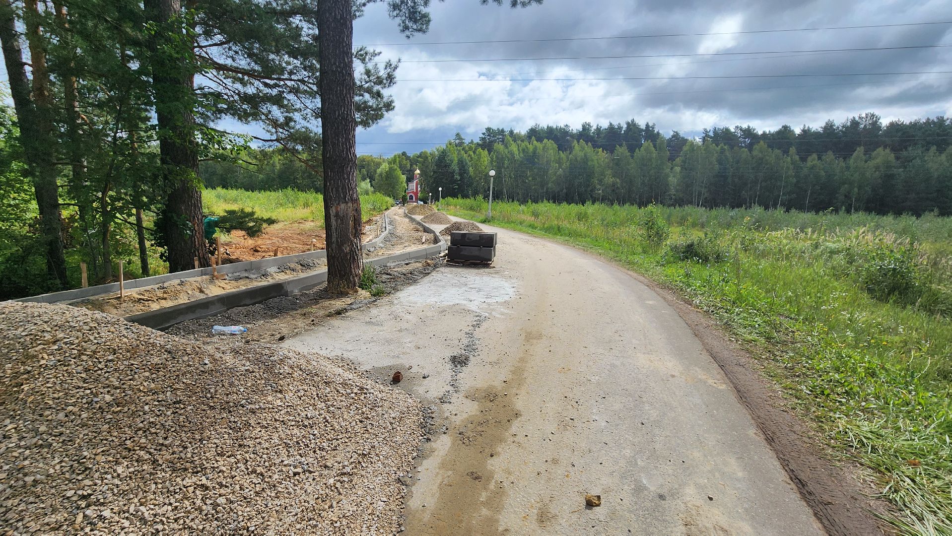 Храм, Дорога, Пешеходная дорога, Протвино, благоустойство,