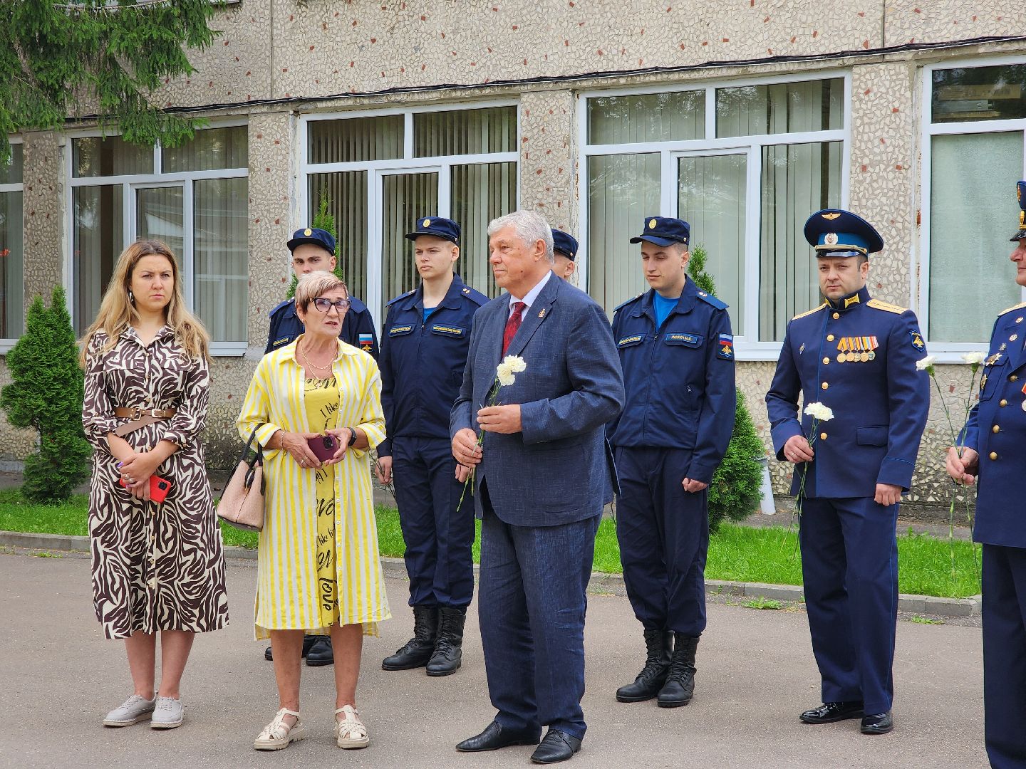 ногинск, митинг, день военно-воздушных сил, общество, жители, ветераны, летчики, школа,