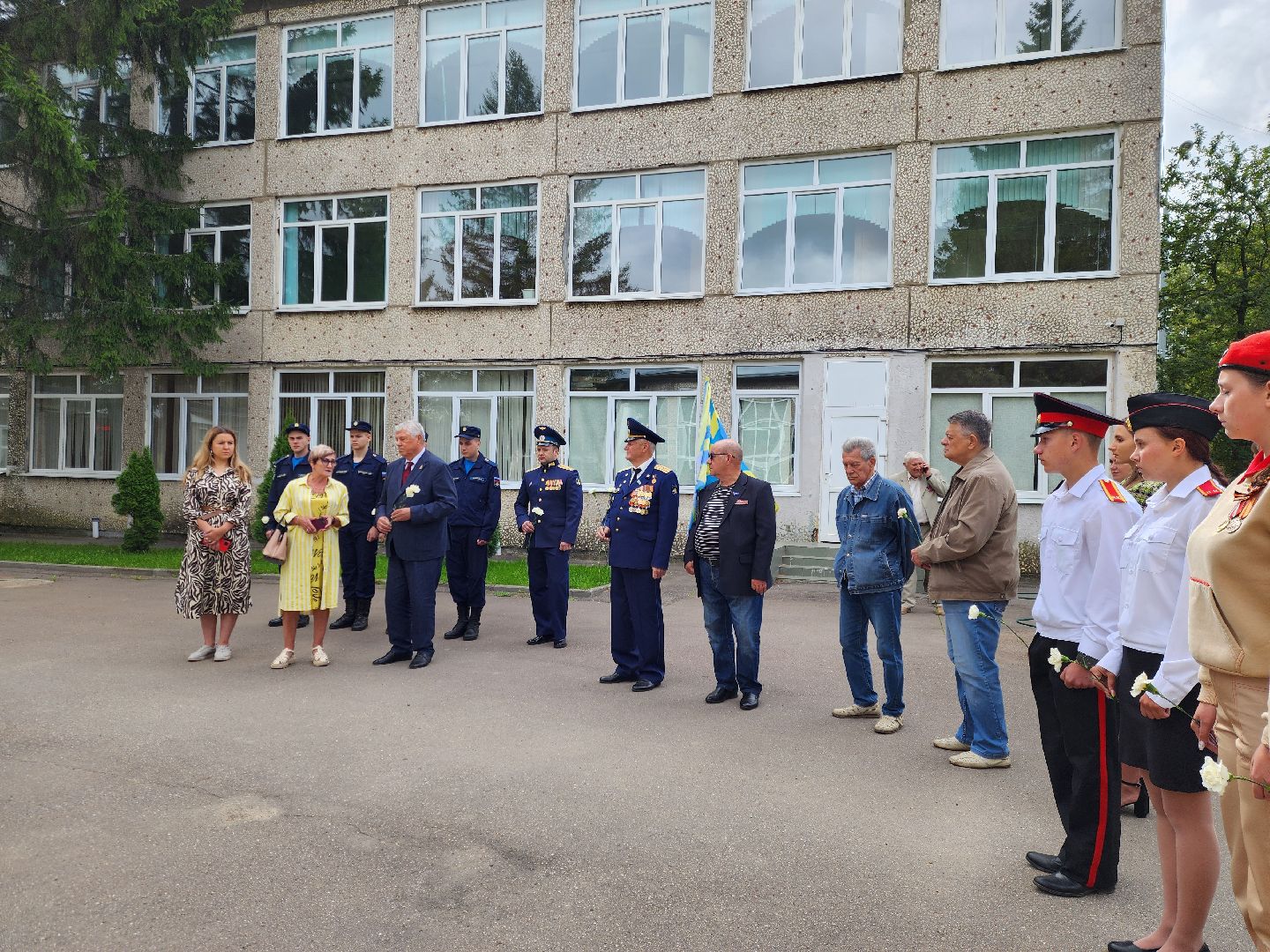ногинск, митинг, день военно-воздушных сил, общество, жители, ветераны, летчики, школа,