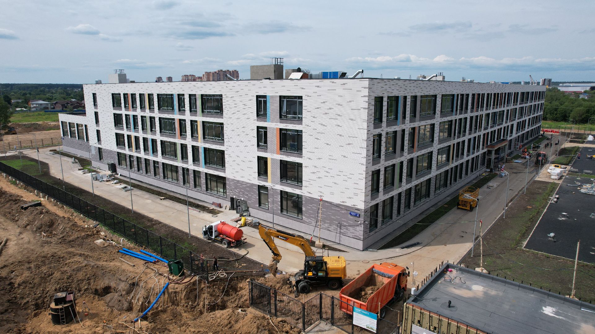 видео с коптера, лицей, авиатика, лобня,