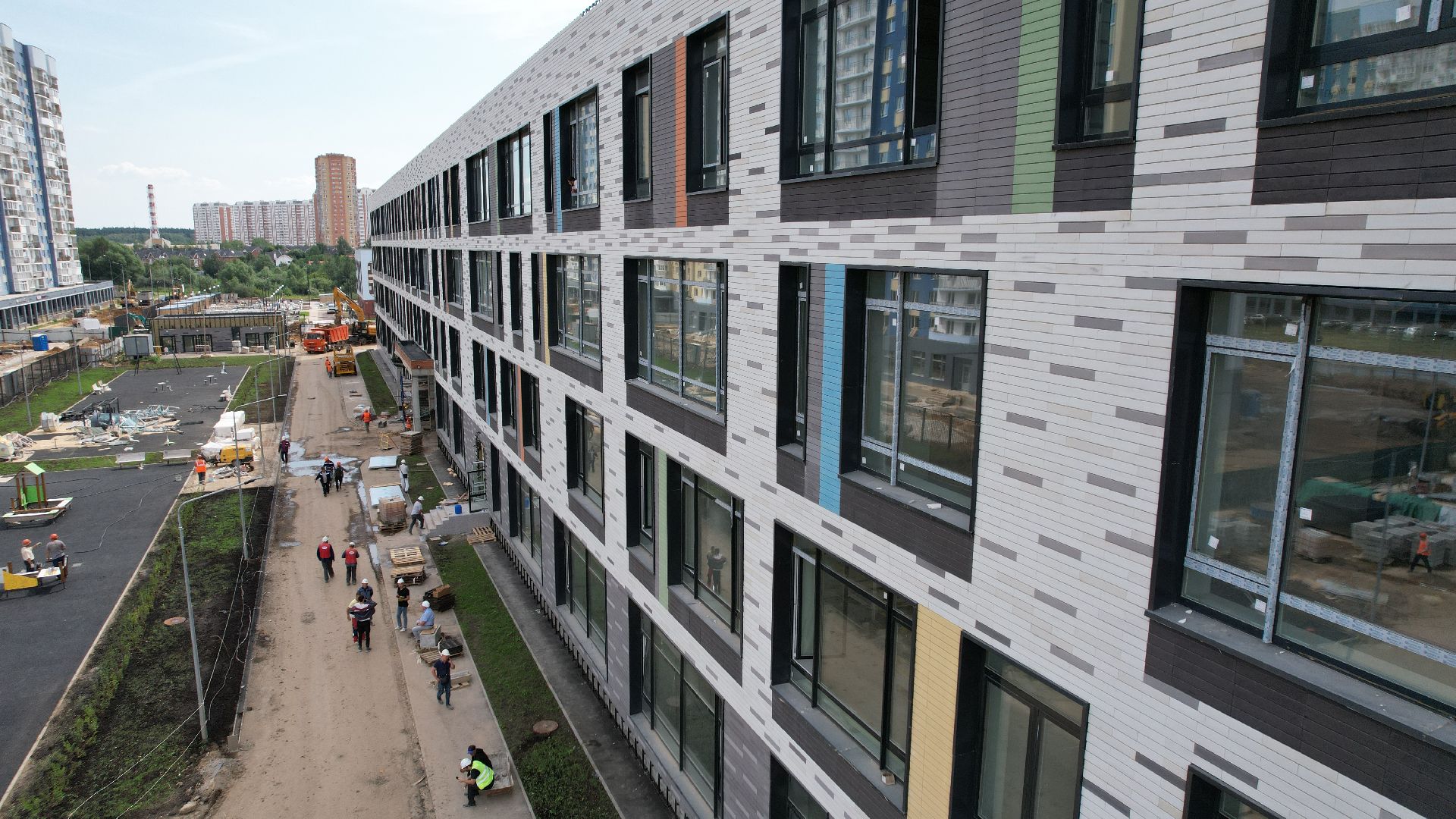 видео с коптера, лицей, авиатика, лобня,