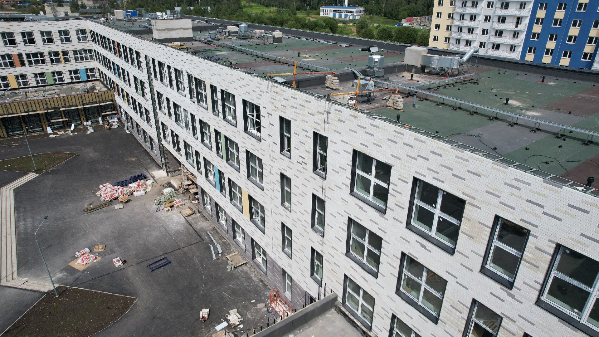 видео с коптера, лицей, авиатика, лобня,