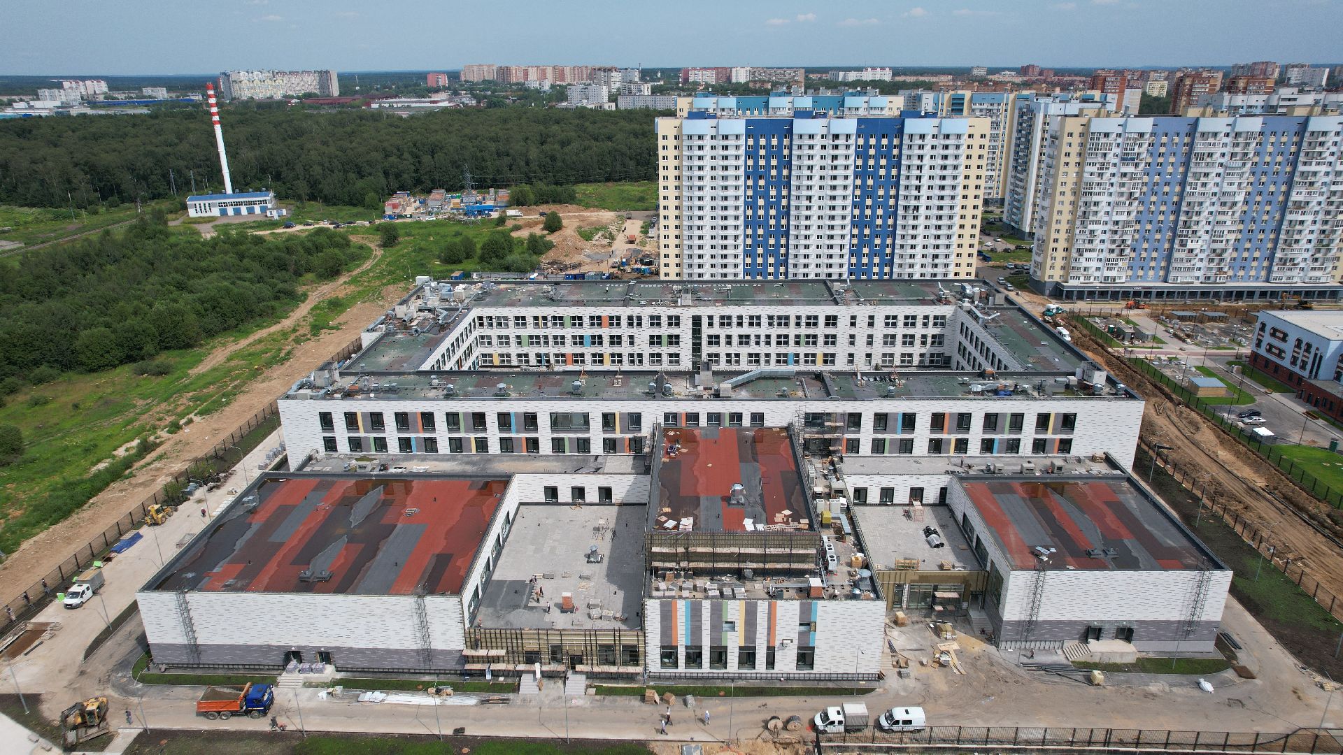 видео с коптера, лицей, авиатика, лобня,