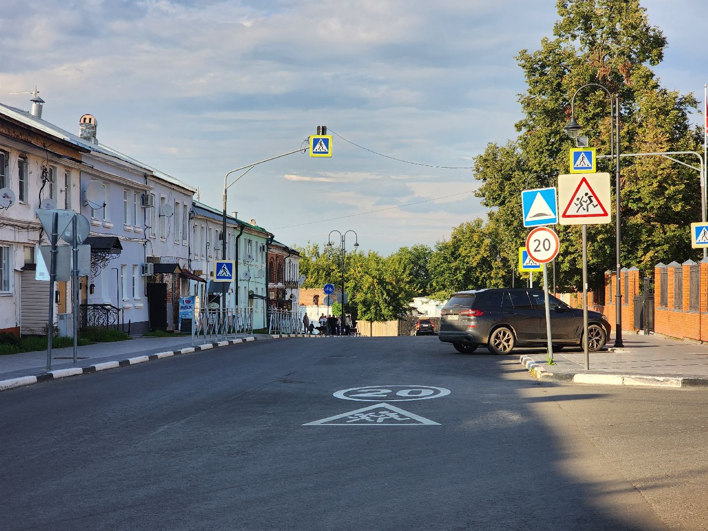 Коломна, дороги, дорожная разметка, подготовка к новому учебному году,