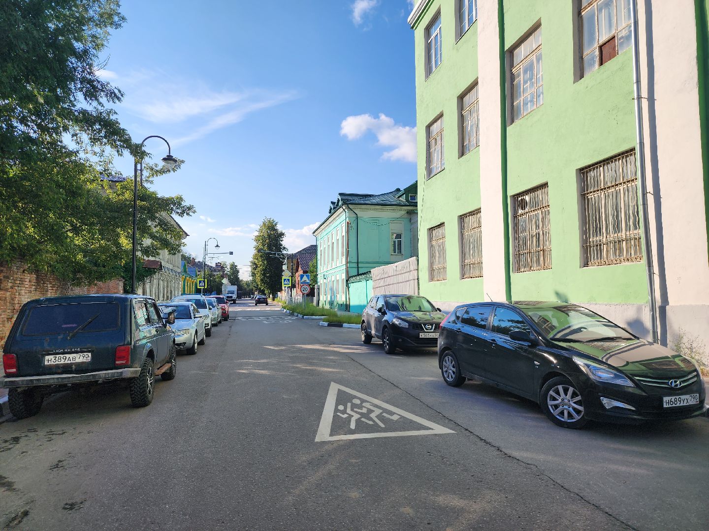 Коломна, дороги, дорожная разметка, подготовка к новому учебному году,