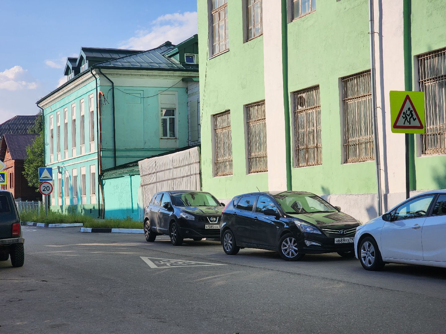 Коломна, дороги, дорожная разметка, подготовка к новому учебному году,