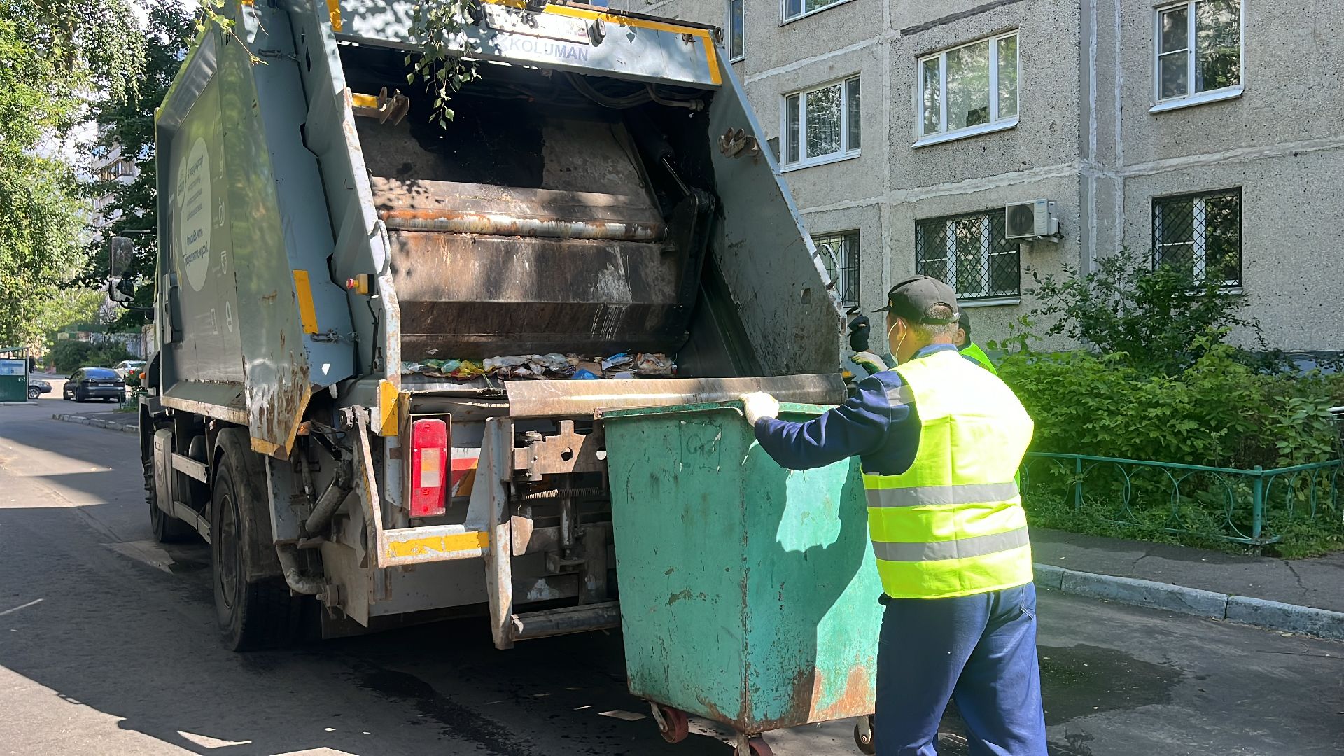 вывоз мусора, вывоз отходов,