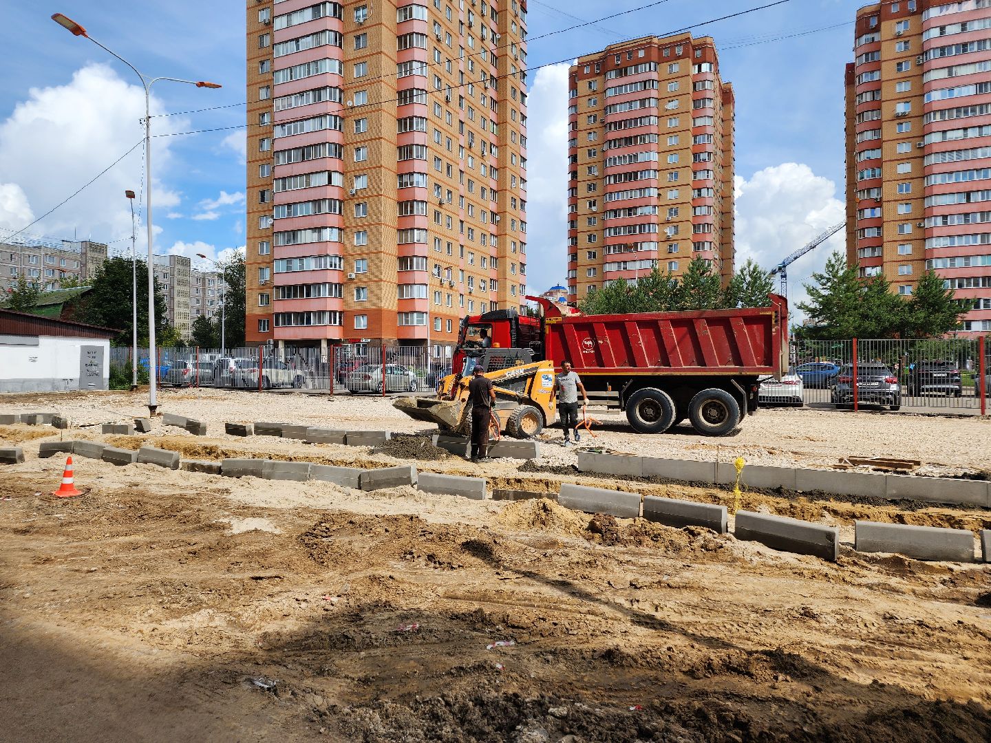 Чехов, улица Лопасненская, благоустройство двора, формирование комфортной городской среды, парковки, проезды, тротуары,