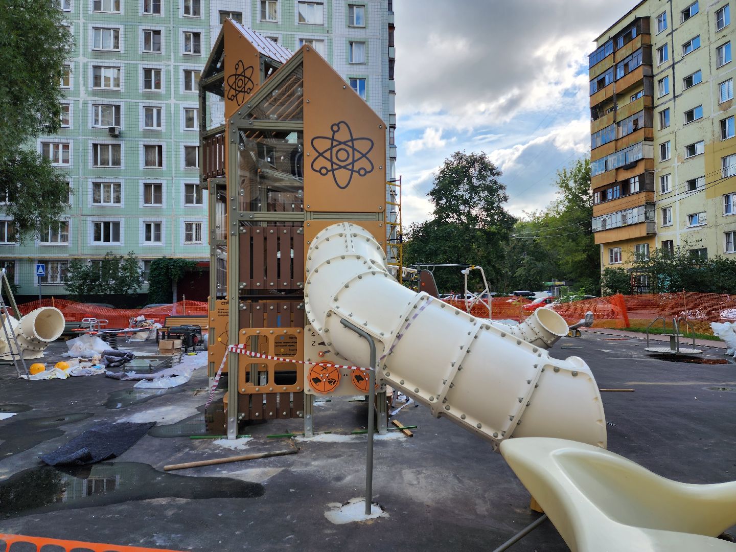 раменское, благоустройство, детская площадка на Гурьева 9,