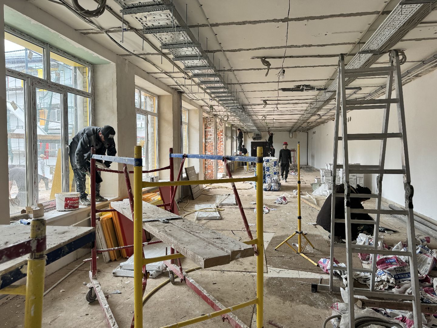 шаховская, капитальный ремонт, ремонт школы,