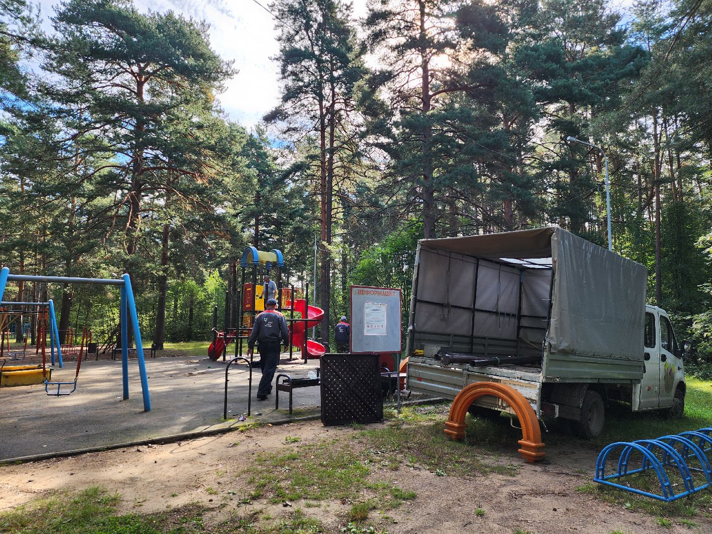 Дубна, Площадки, Демонтаж, Замена площадок, Коммунальные службы,