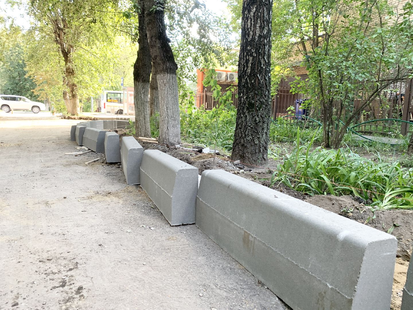 Балашиха, Подмосковье, Благоустройство дворов, асфальтирование дорог, бордюры,