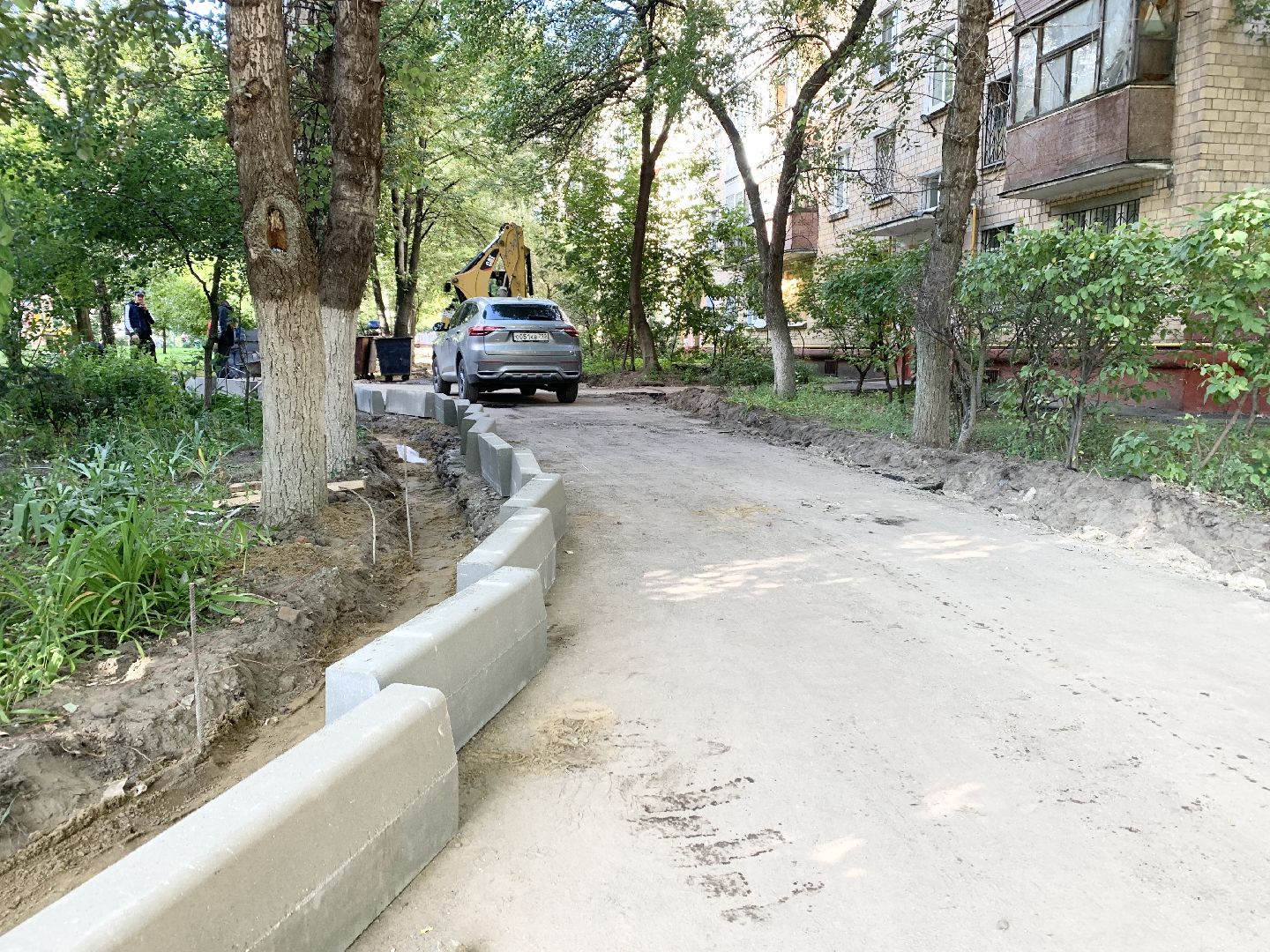 Балашиха, Подмосковье, Благоустройство дворов, асфальтирование дорог, бордюры,
