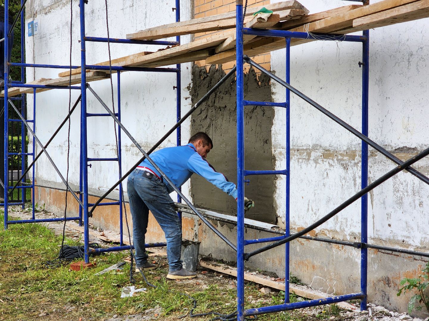 Чехов, школа 8, ремонт фасада, утепление, гидроизоляция, муниципальная программа Образование,герметизация швов,