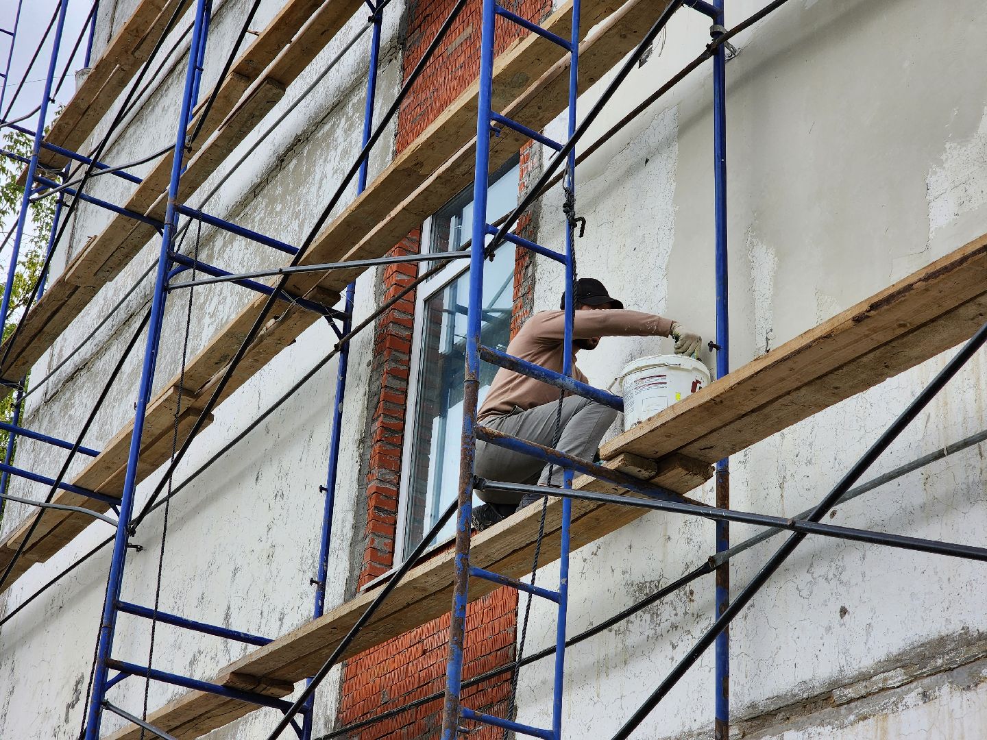 Чехов, школа 8, ремонт фасада, утепление, гидроизоляция, муниципальная программа Образование,герметизация швов,