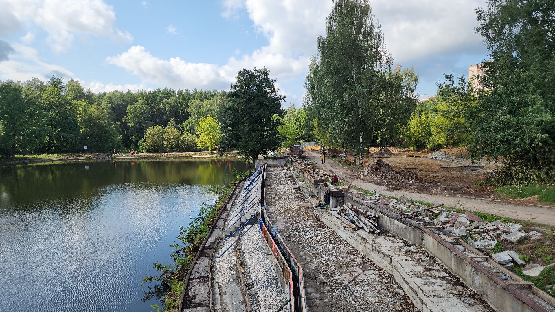 благоустройство, набережная, Лосино-Петровский,