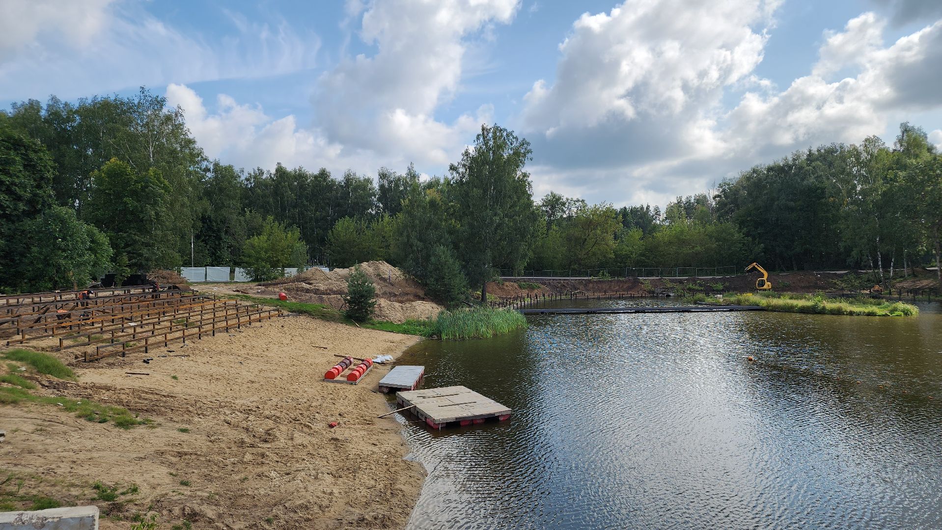 благоустройство, набережная, Лосино-Петровский,