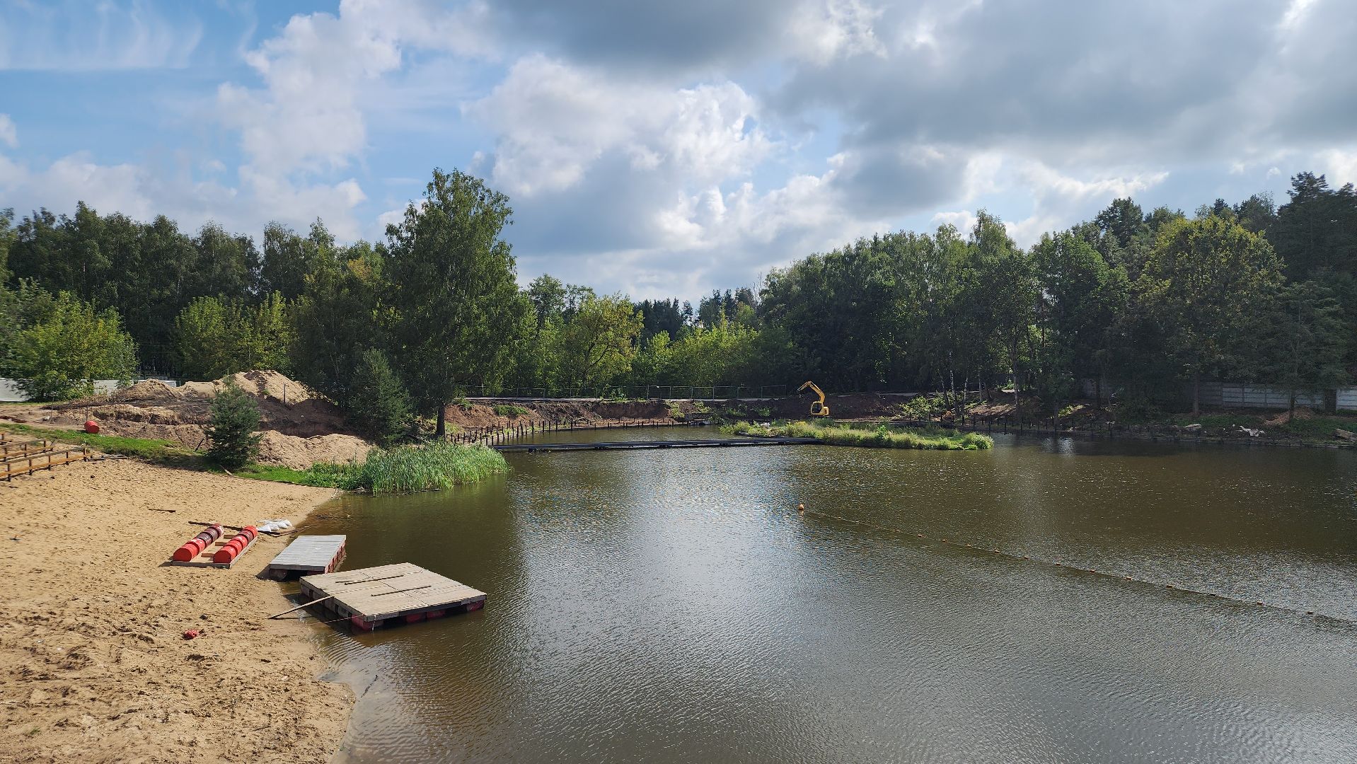 благоустройство, набережная, Лосино-Петровский,