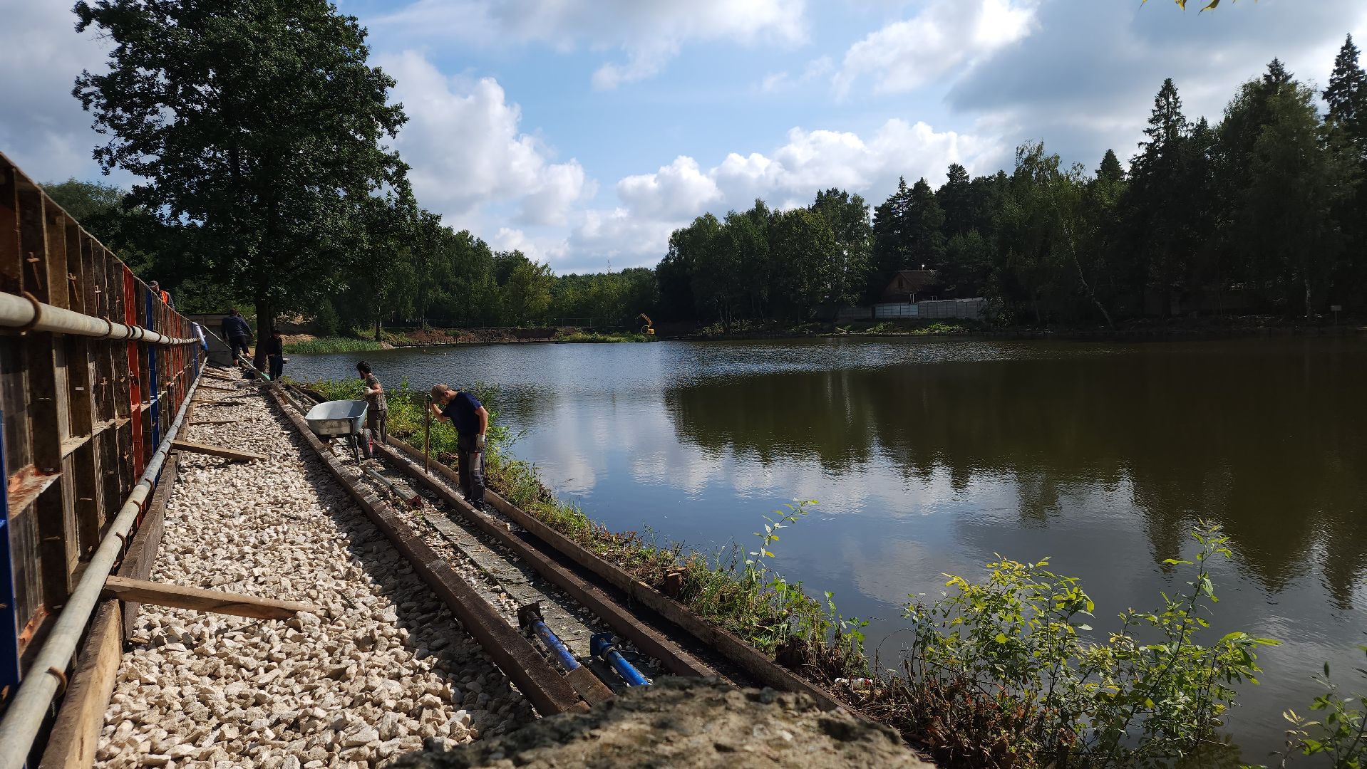 благоустройство, набережная, Лосино-Петровский,