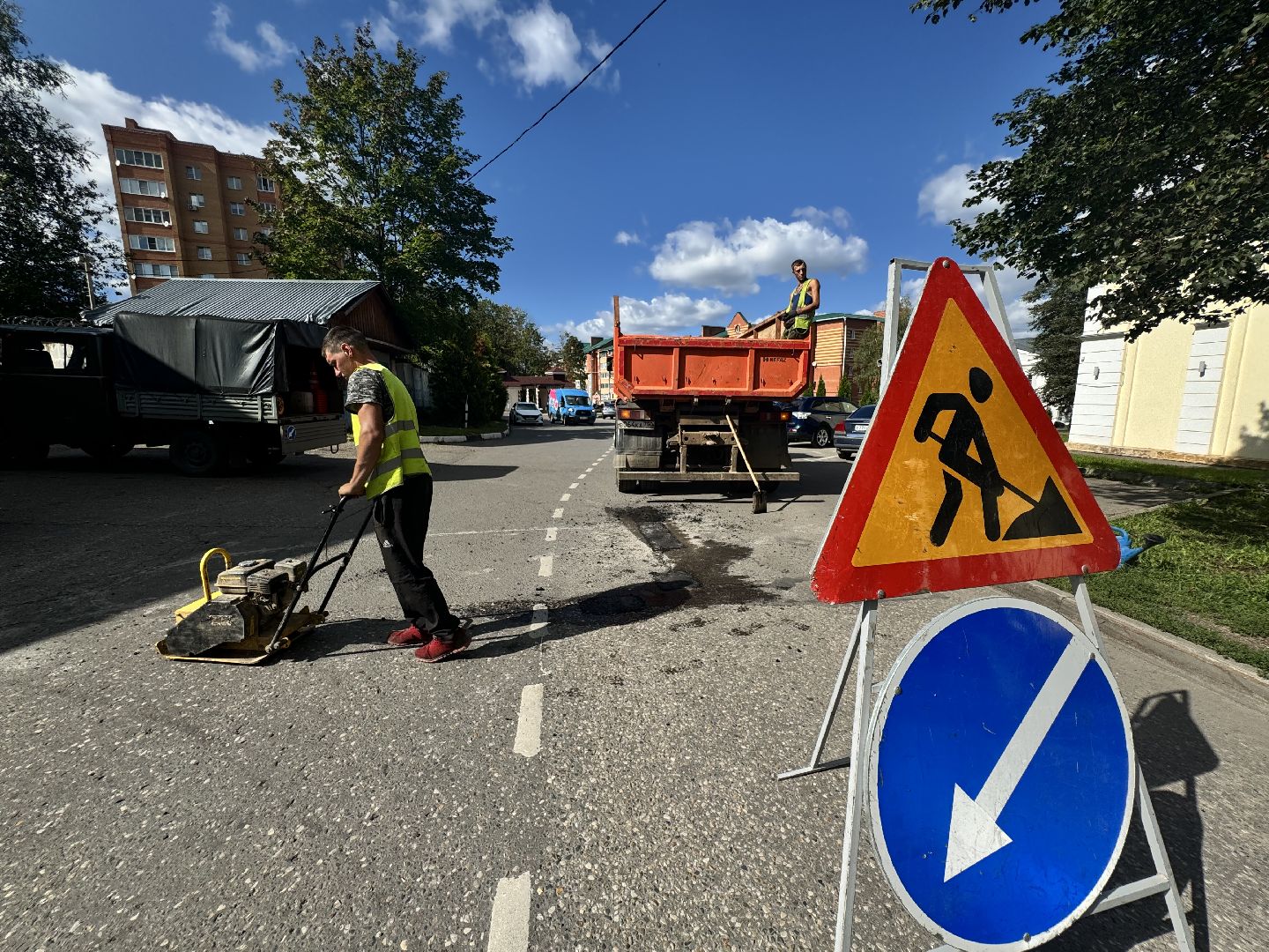 ямочный ремонт, ямочный ремонт дорог, шаховская,