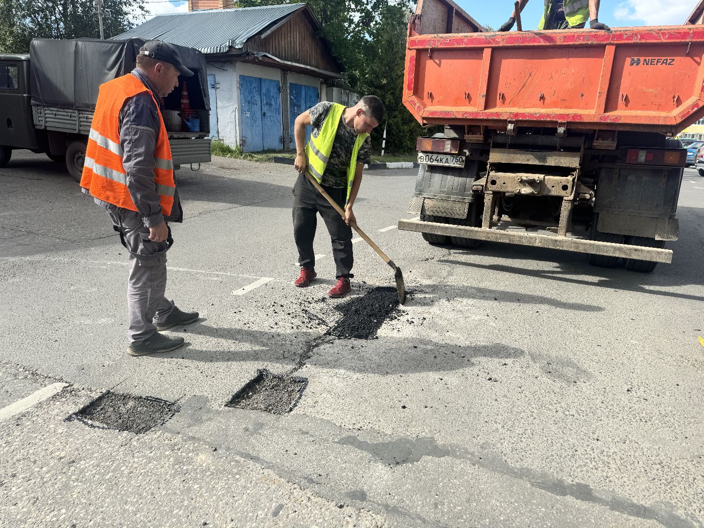 ямочный ремонт, ямочный ремонт дорог, шаховская,