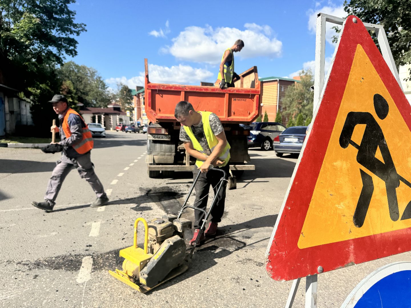 ямочный ремонт, ямочный ремонт дорог, шаховская,
