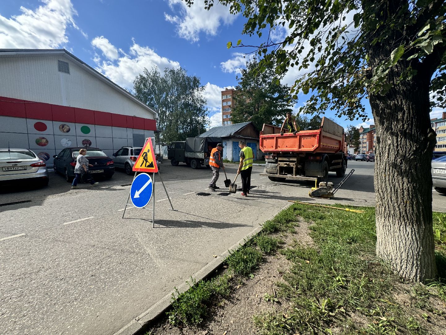 ямочный ремонт, ямочный ремонт дорог, шаховская,