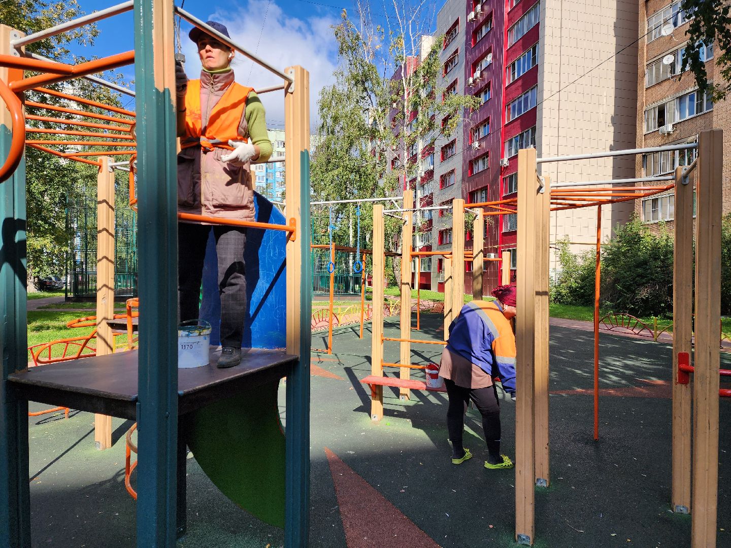раменское, благоустройство, содержание дворовых территорий, покраска детских игровых площадок,