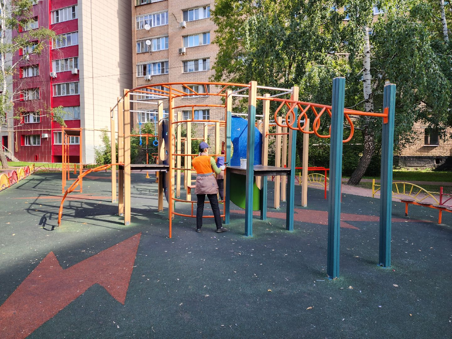 раменское, благоустройство, содержание дворовых территорий, покраска детских игровых площадок,