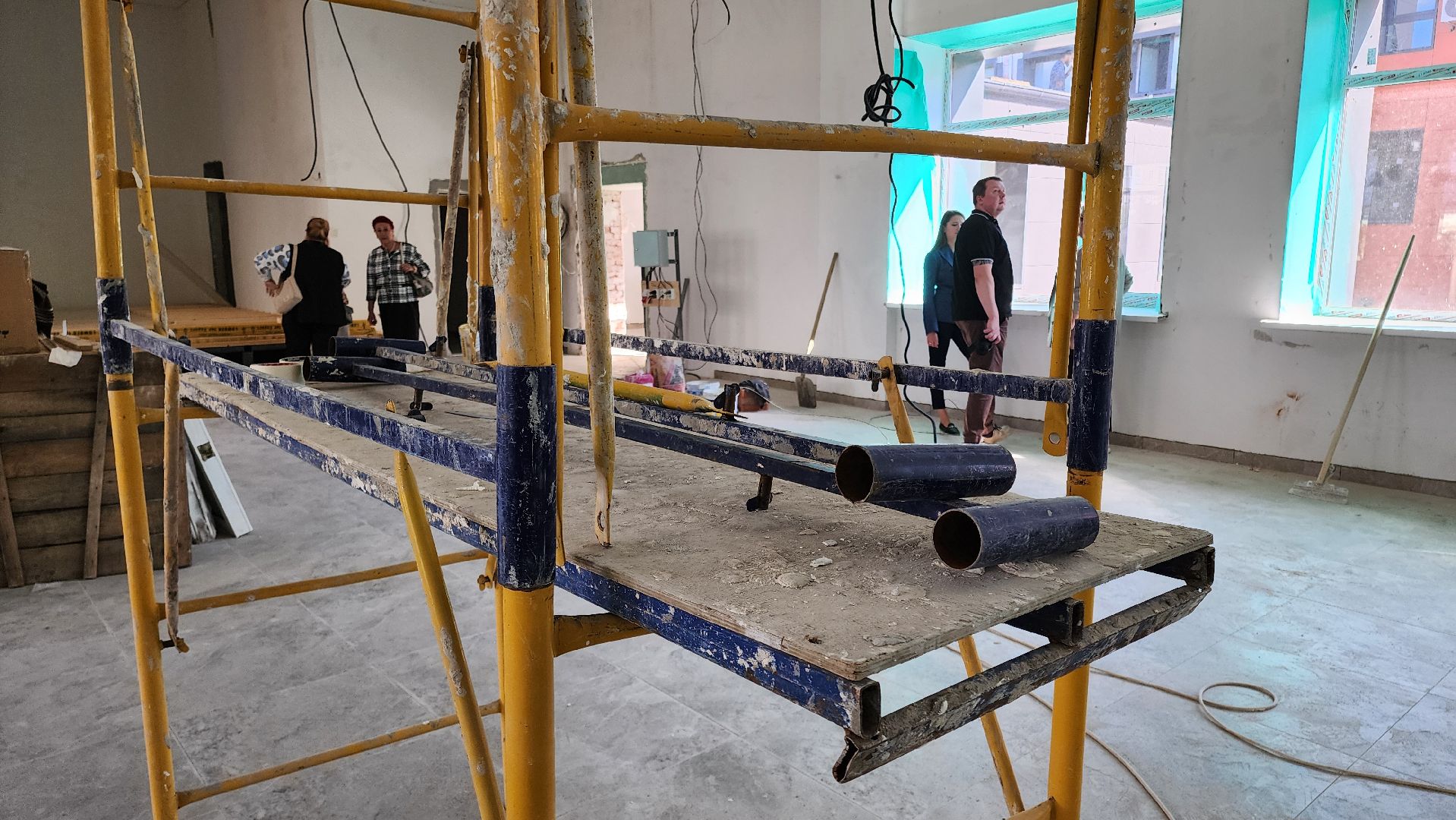 кашира, ожерелье, капитальный ремонт школы, школа 10, фасадные работы,