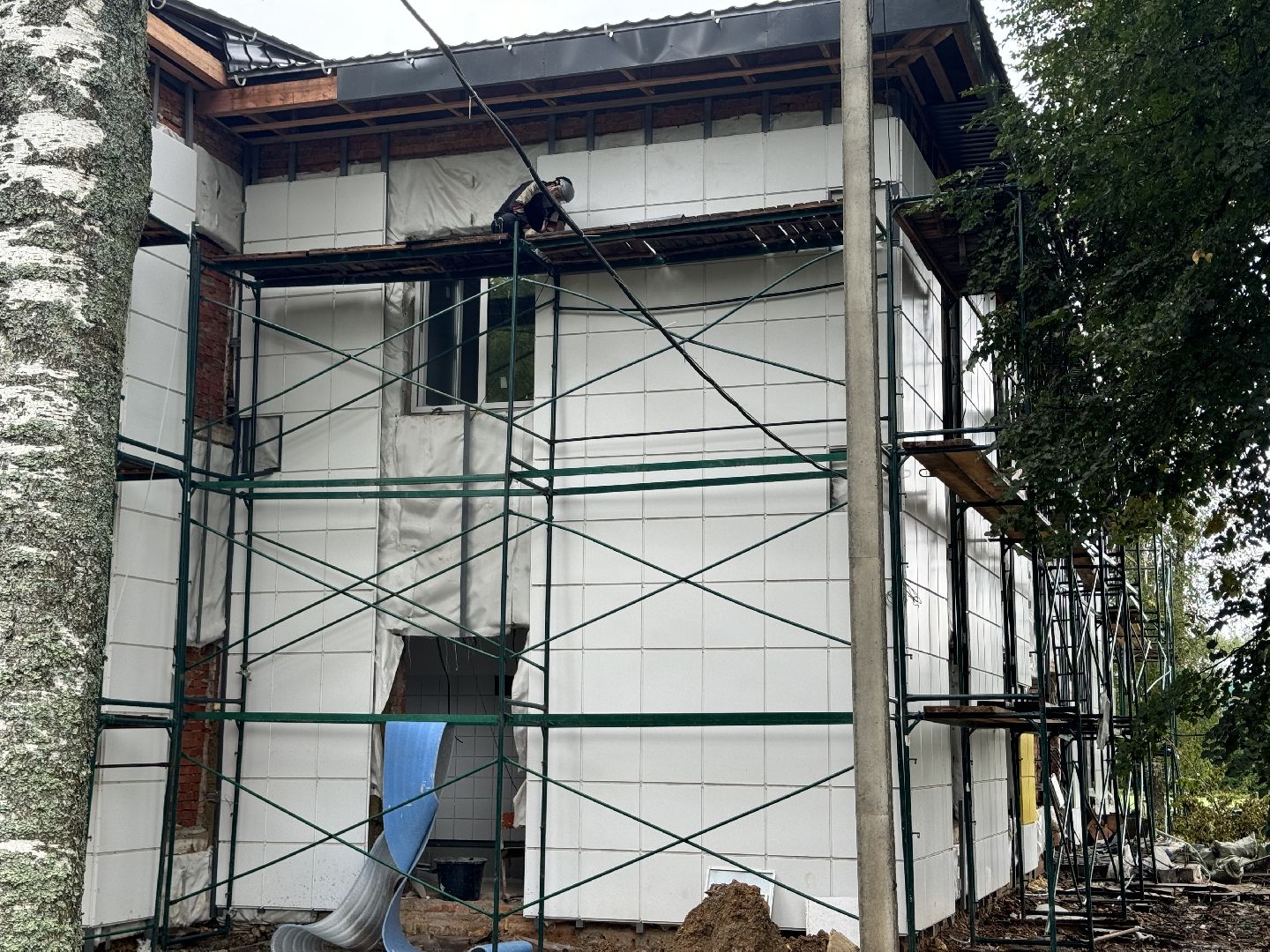 шаховская, строителтство, школа, ремонт школы,