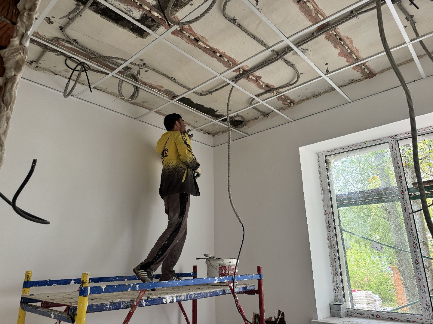 шаховская, строителтство, школа, ремонт школы,