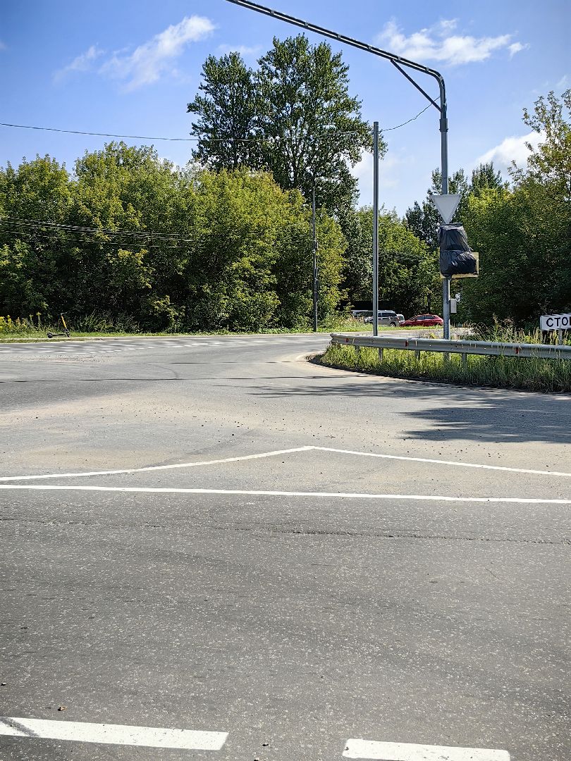 круговое движение, перекрёсток, дтп, автобусная остановка, автомобилисты, щёлково,