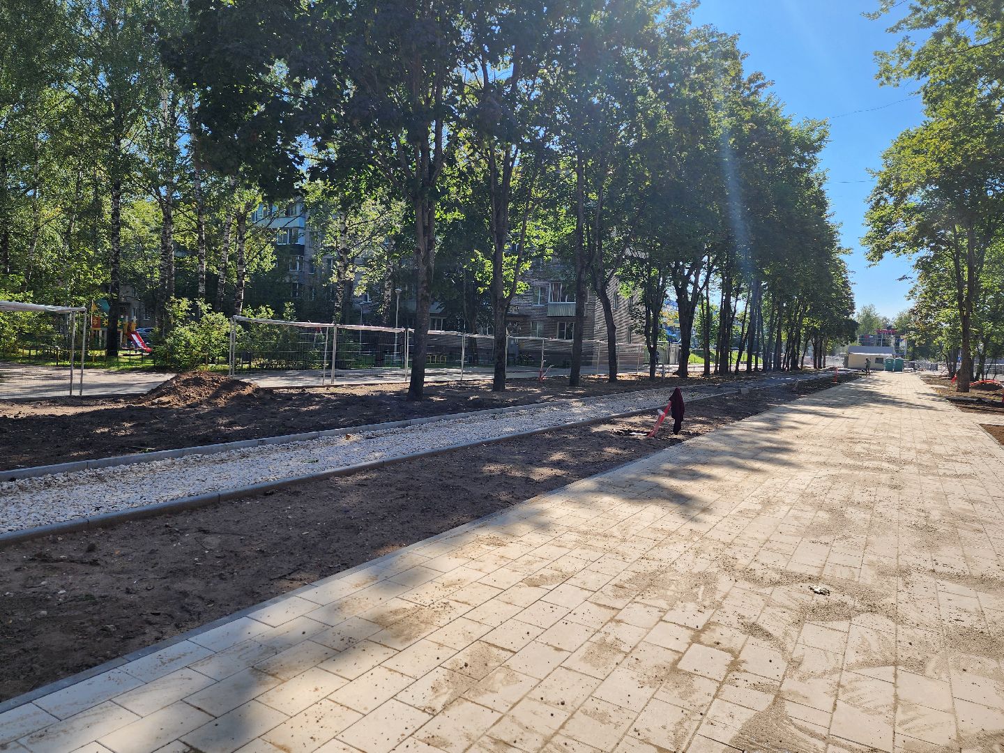 Дубна, Благоустройство, Пешеходные зоны, Укладка плитки, Подготовительные работы, укладка асфальта,