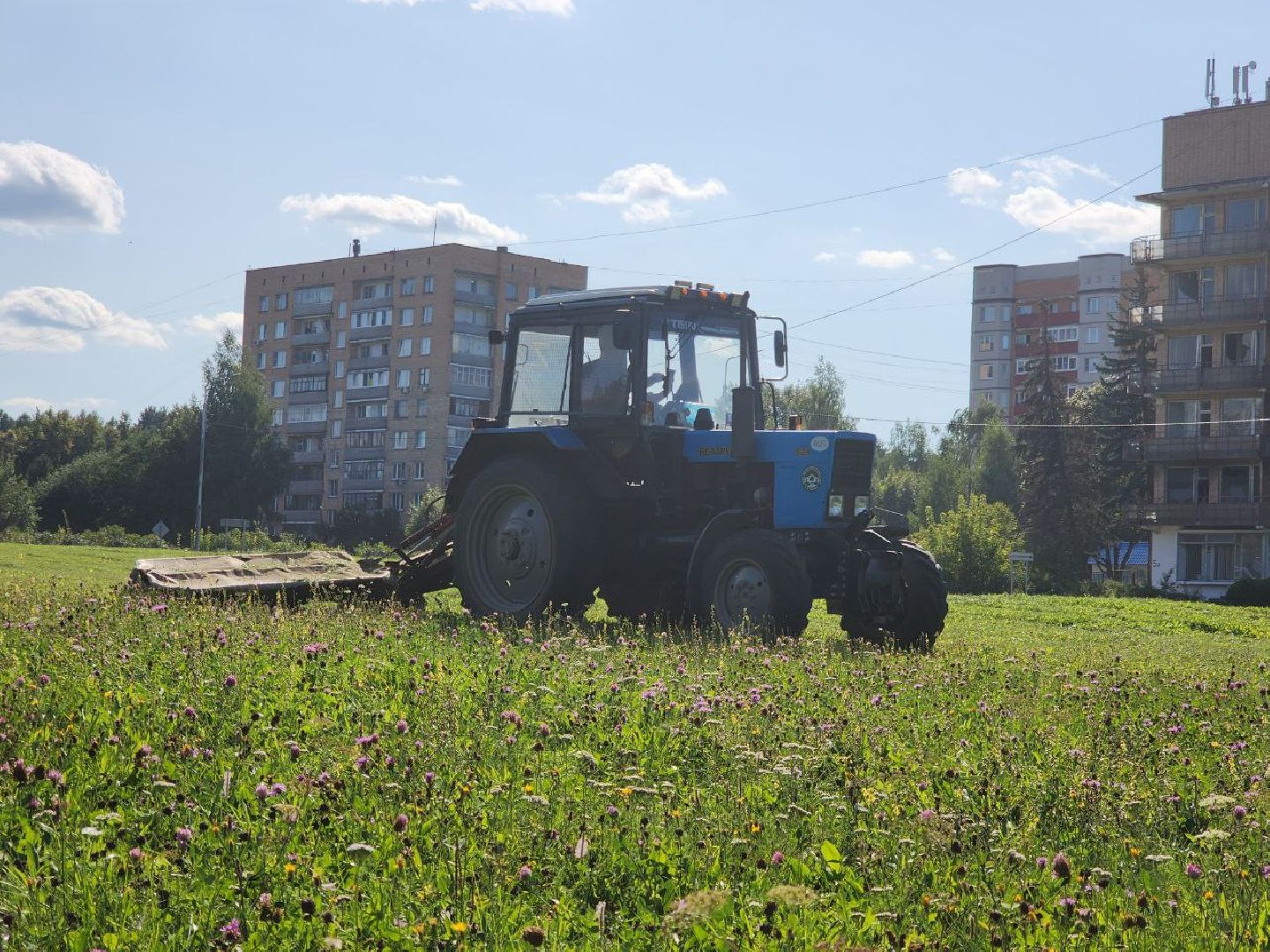 пущино, благоустройство, покос травы,