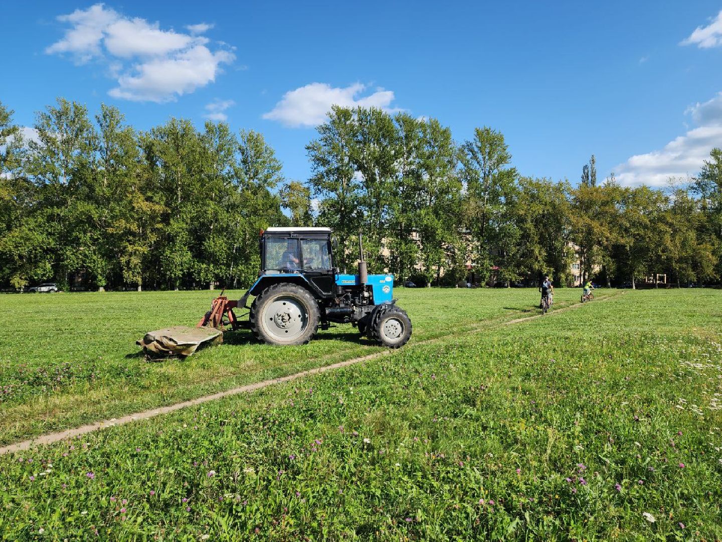 пущино, благоустройство, покос травы,