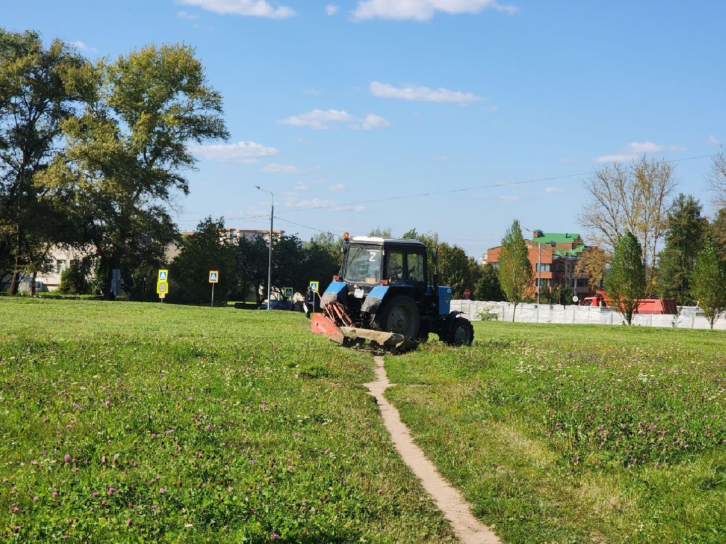 пущино, благоустройство, покос травы,