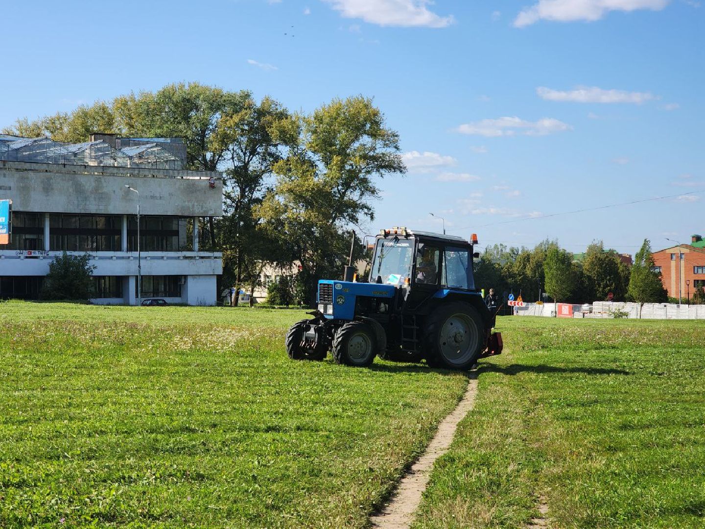 пущино, благоустройство, покос травы,
