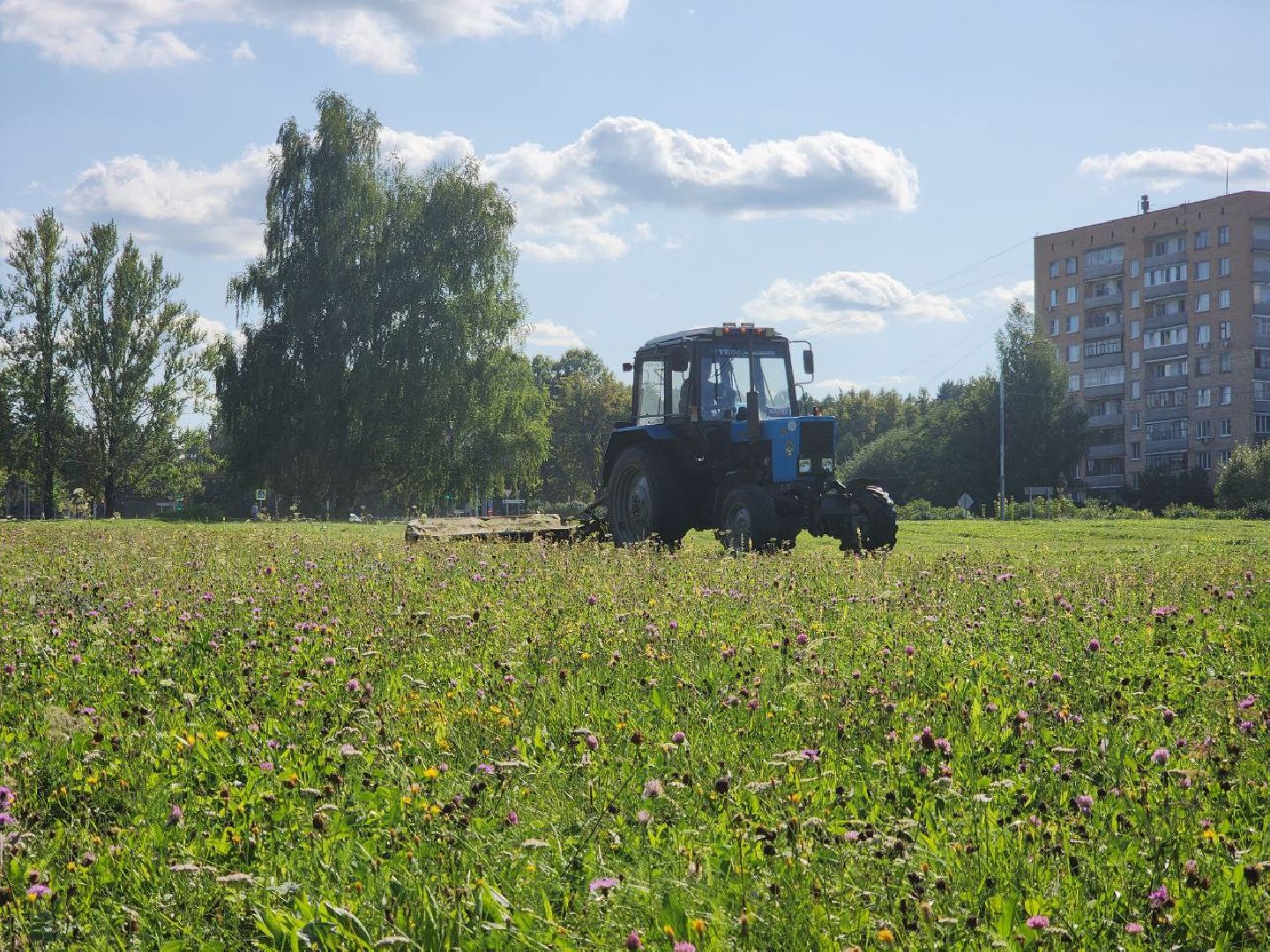 пущино, благоустройство, покос травы,