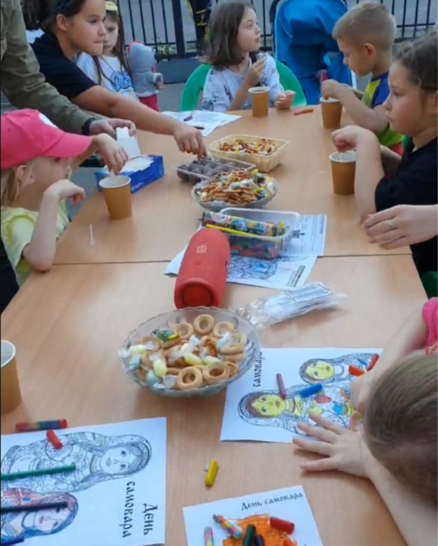 пушкино, поселок, самовар, русские традиции, дети, дом культуры,