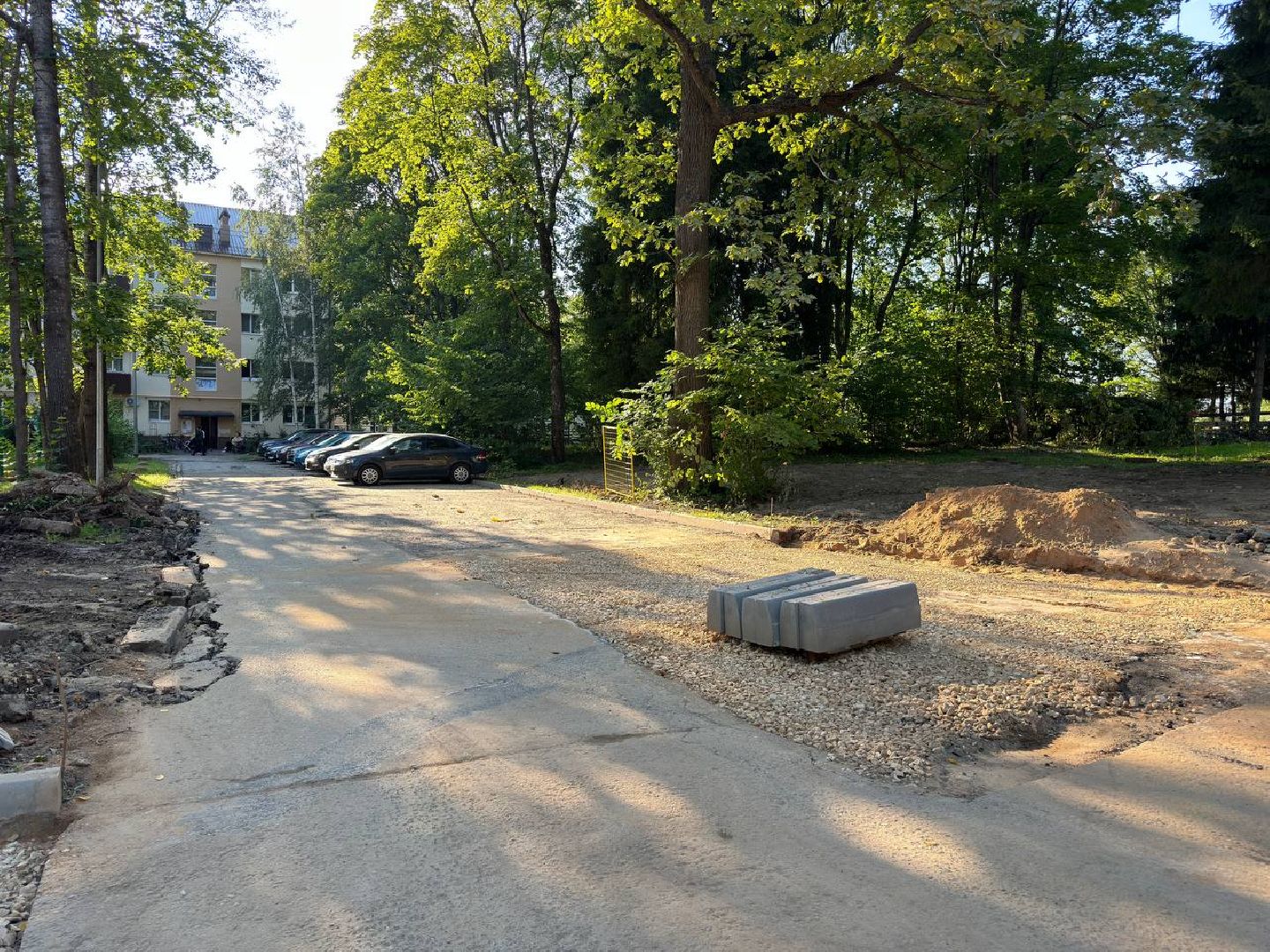 бригада, городской округ восход, асфальт, парковки, благоустроенная территория,