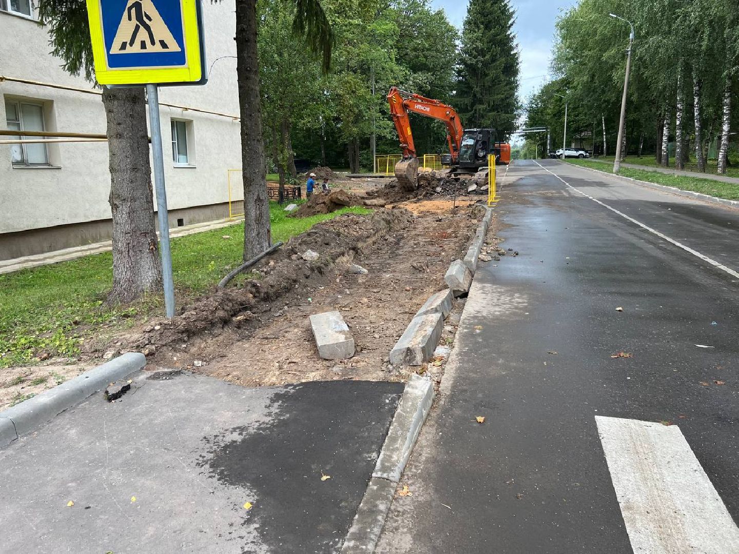 бригада, городской округ восход, асфальт, парковки, благоустроенная территория,