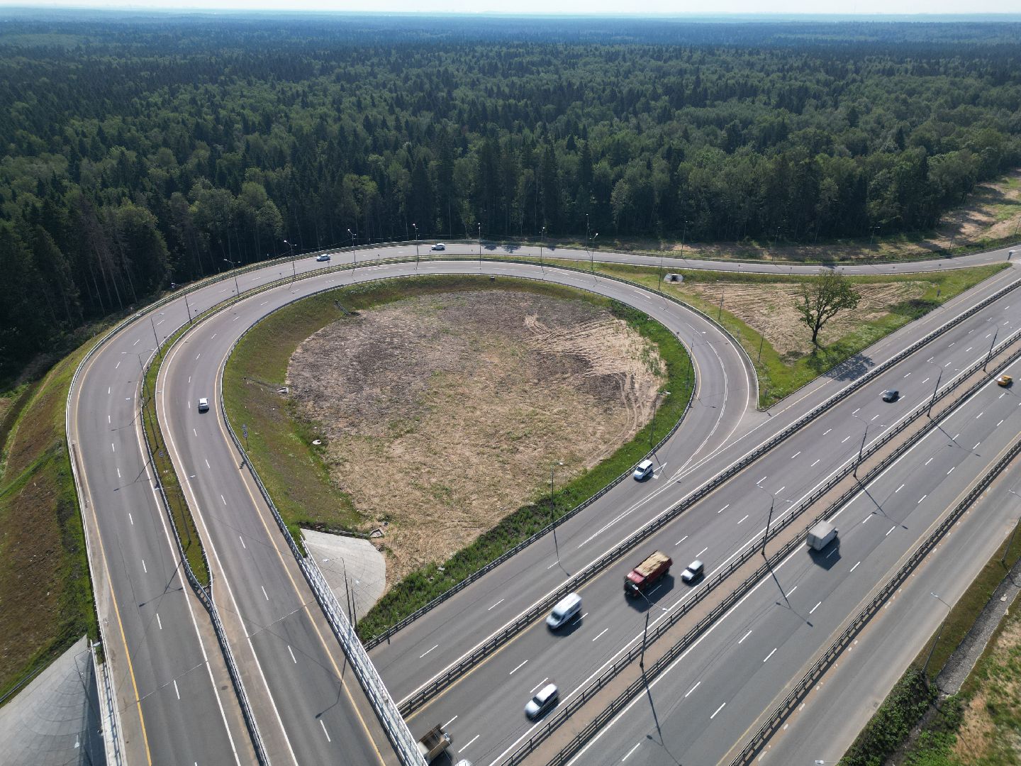 видео с коптера, лобня, дороги, строительство,