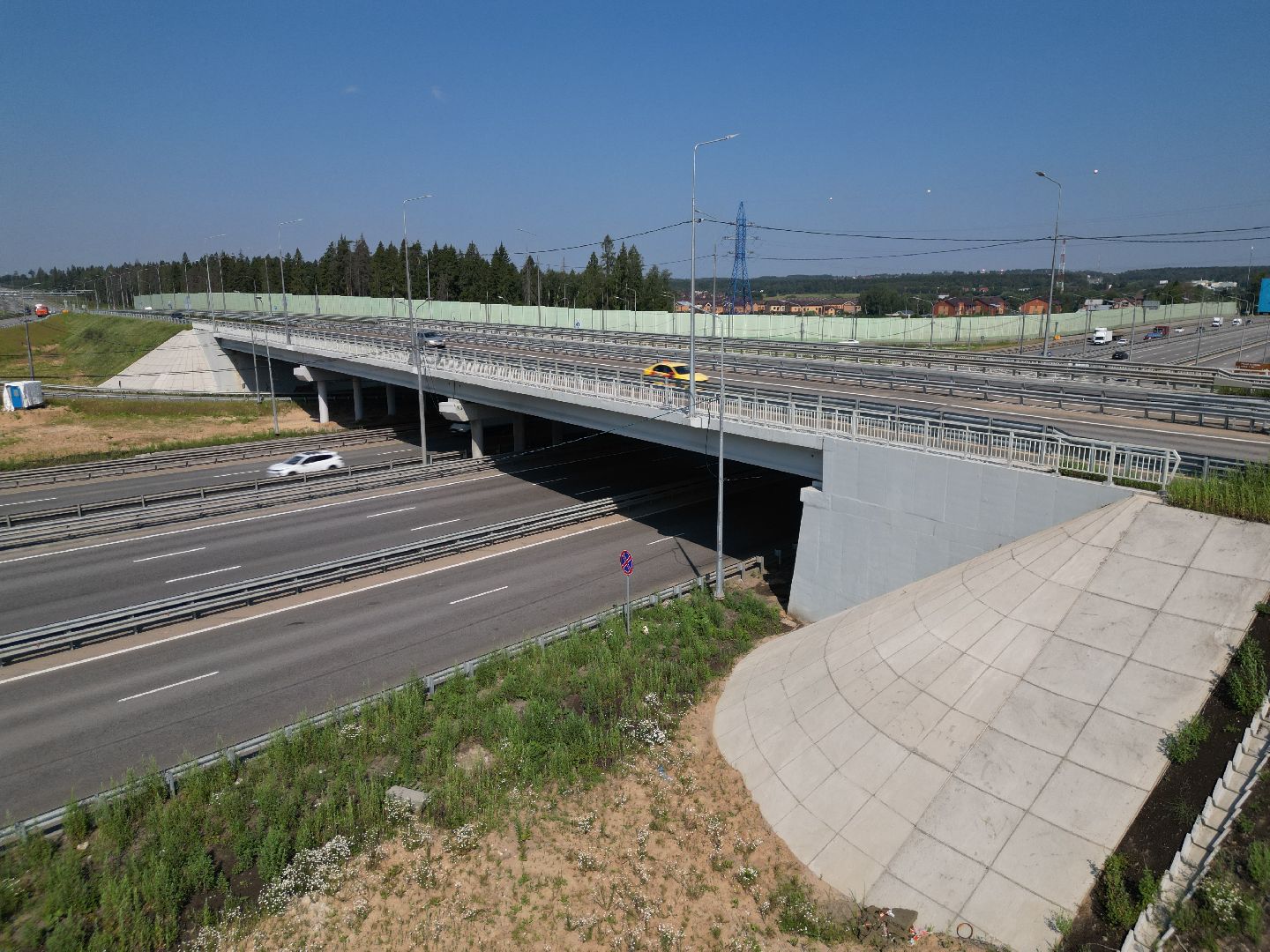 видео с коптера, лобня, дороги, строительство,