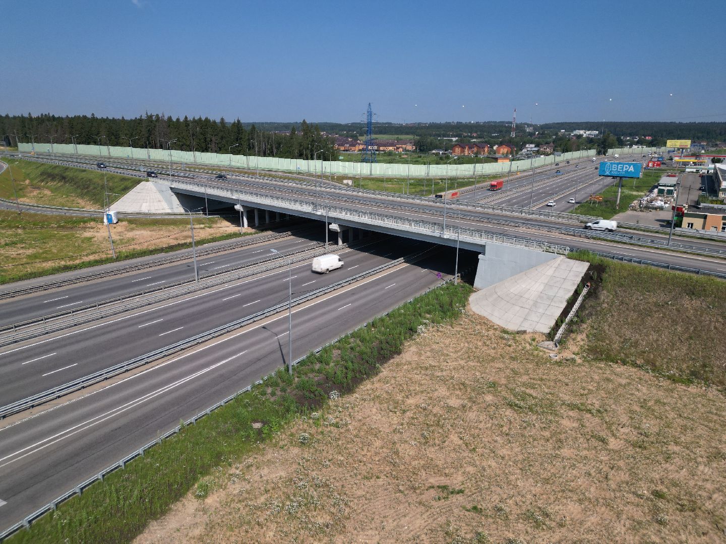 видео с коптера, лобня, дороги, строительство,