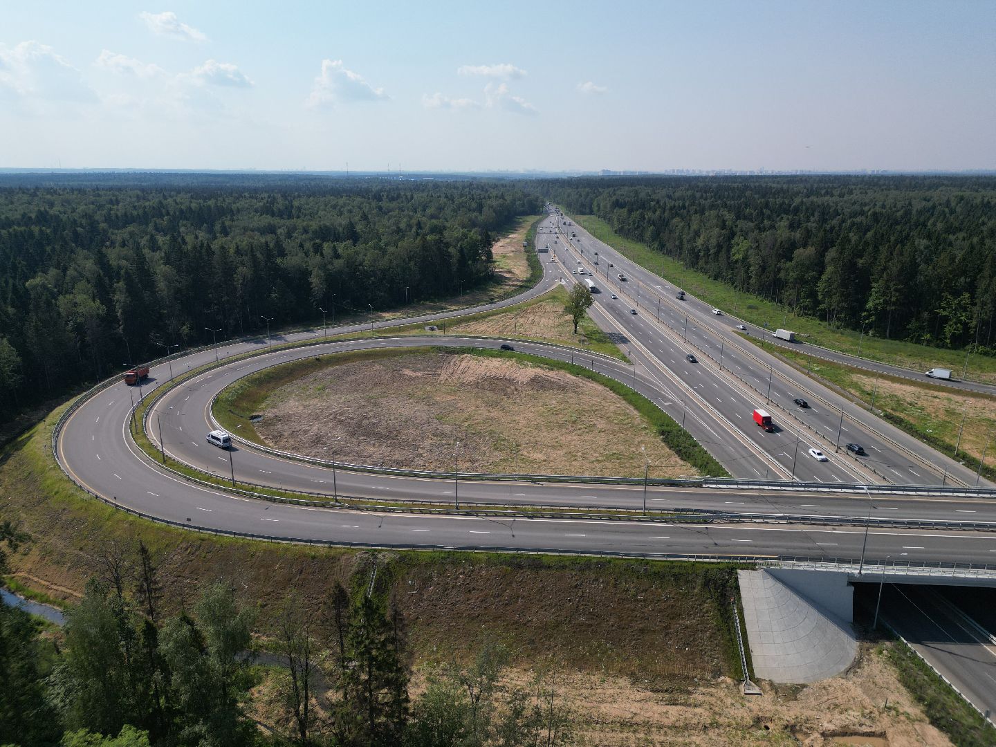 видео с коптера, лобня, дороги, строительство,