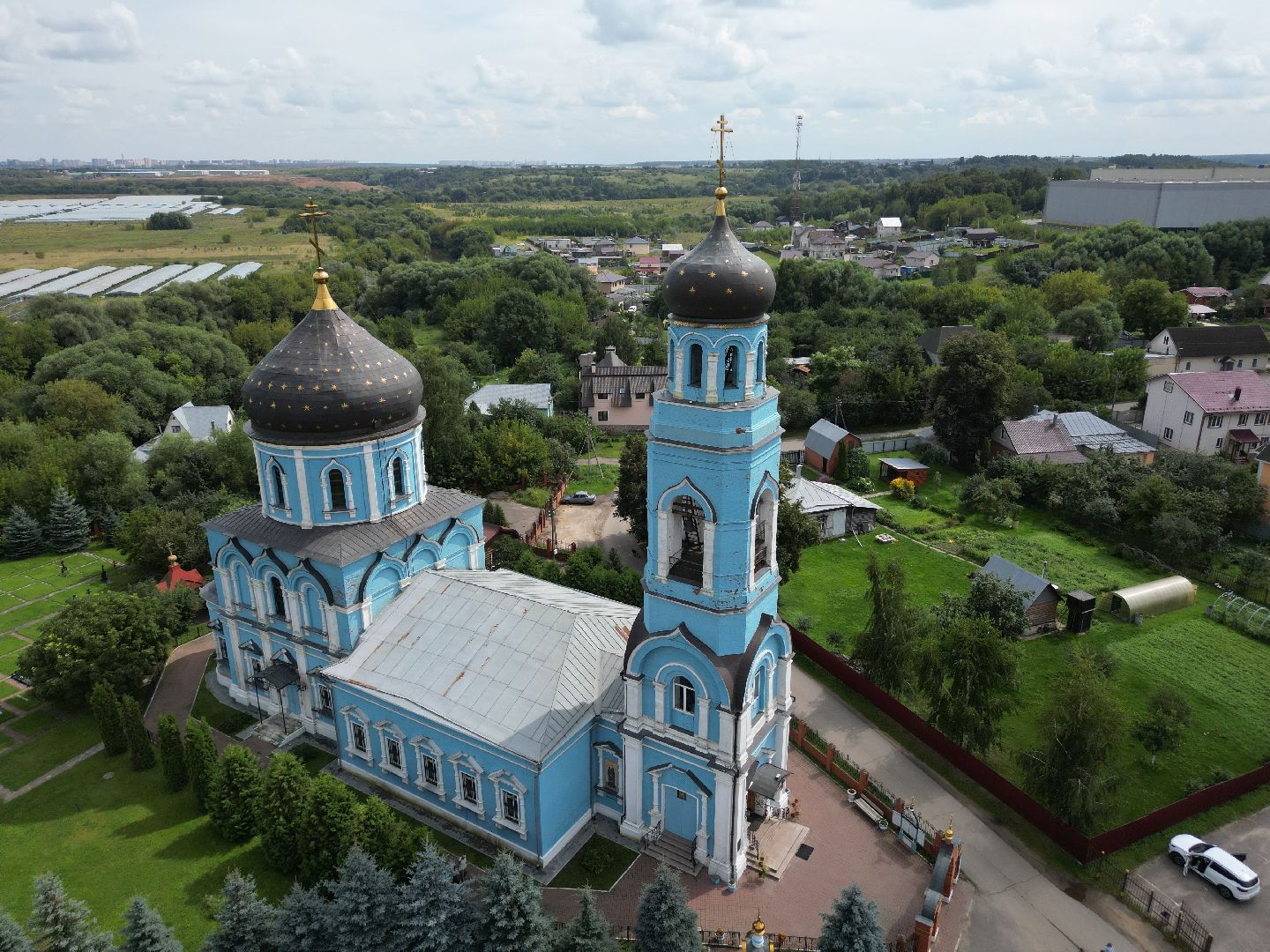 видео с коптера, подольск, покров, церковь, культура,