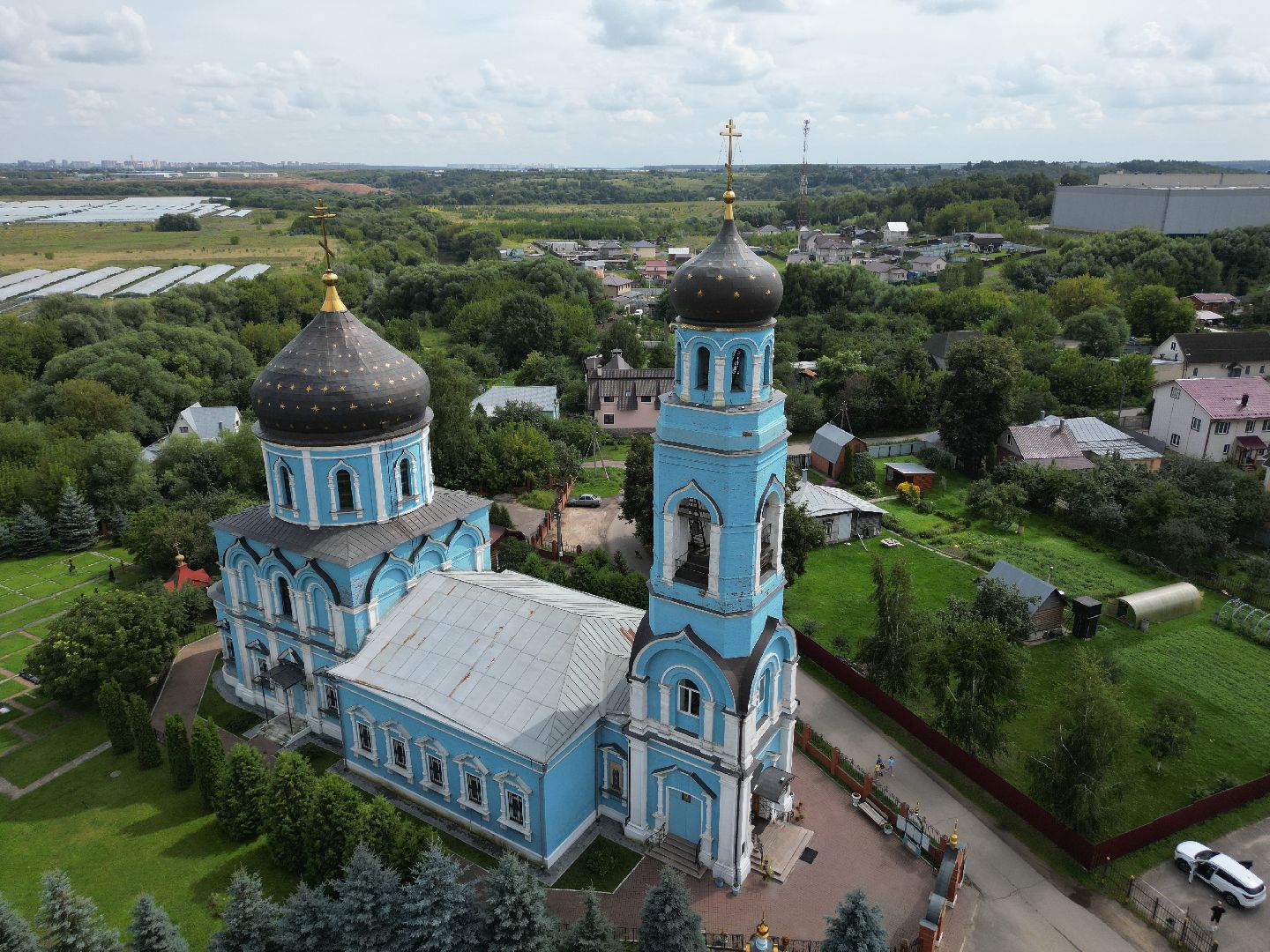 видео с коптера, подольск, покров, церковь, культура,